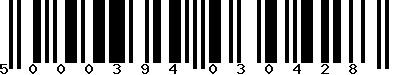 EAN-13 : 5000394030428
