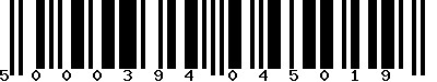 EAN-13 : 5000394045019