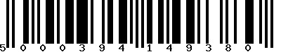 EAN-13 : 5000394149380