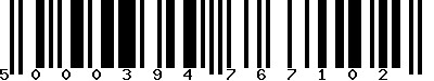 EAN-13 : 5000394767102