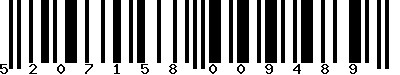 EAN-13 : 5207158009489