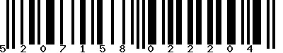 EAN-13 : 5207158022204