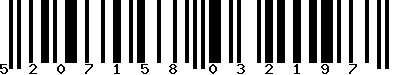 EAN-13 : 5207158032197