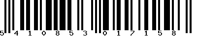EAN-13 : 5410853017158