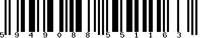 EAN-13 : 5949088551163