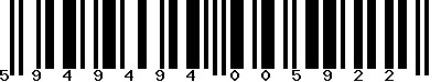 EAN-13 : 5949494005922