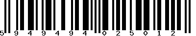 EAN-13 : 5949494025012