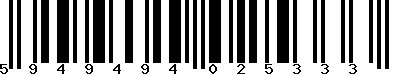EAN-13 : 5949494025333
