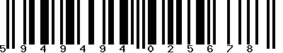 EAN-13 : 5949494025678