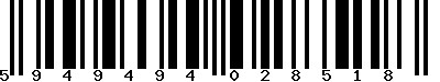 EAN-13 : 5949494028518