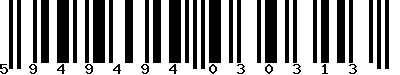 EAN-13 : 5949494030313