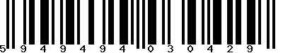 EAN-13 : 5949494030429