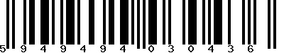 EAN-13 : 5949494030436