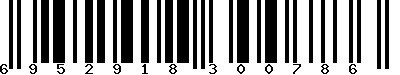EAN-13 : 6952918300786