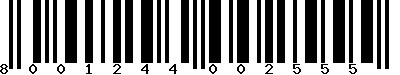 EAN-13 : 8001244002555
