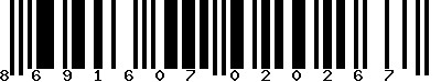 EAN-13 : 8691607020267
