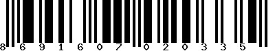 EAN-13 : 8691607020335