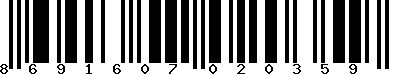EAN-13 : 8691607020359